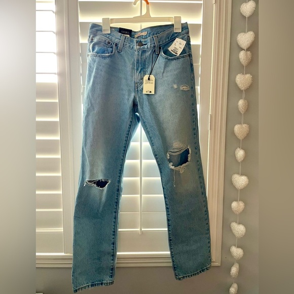 Levi's Light Blue Middy Straight Jeans NWT - Picture 3 of 9